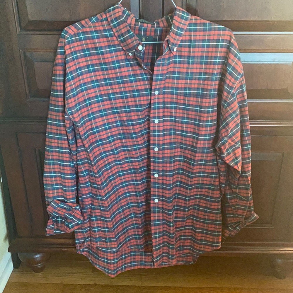 Club Room XL Red/Blue/Green Button Down
